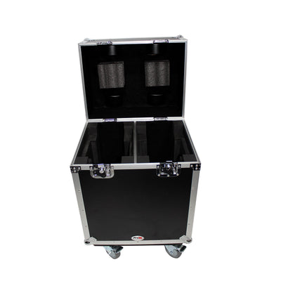 ProX 140 Style Moving Head Lighting Case for 2 Units with Casters