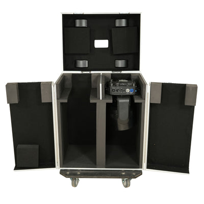 ProX Moving Head Lighting Road Case for 2x Wash Moving Heads with 3 Doors
