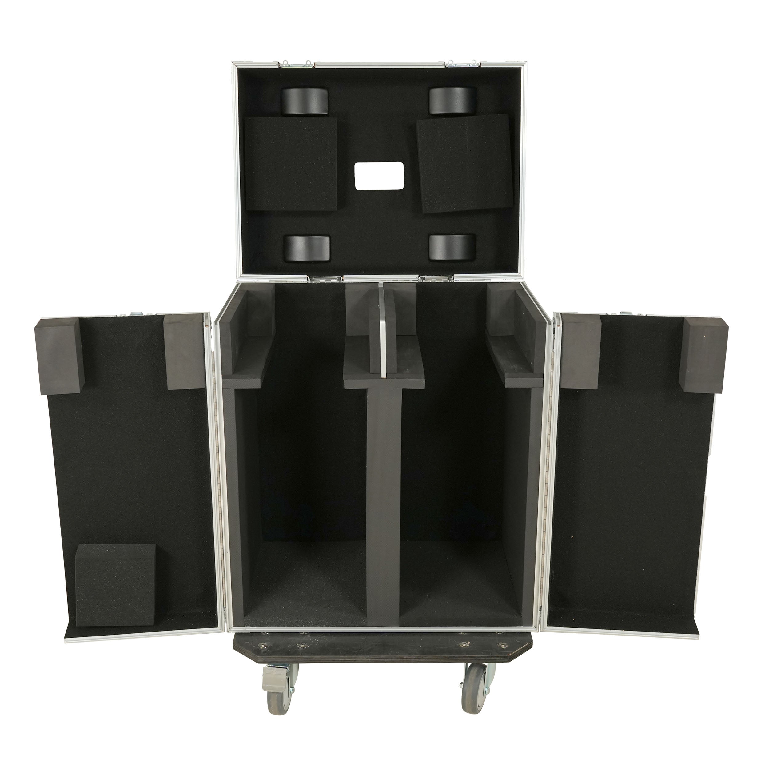 ProX Moving Head Lighting Road Case for 2x Wash Moving Heads with 3 Doors