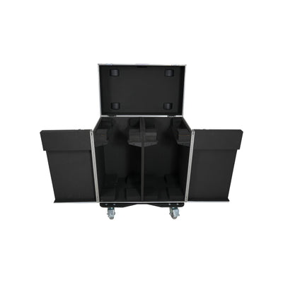 ProX ATA Flight Style Road Case for 2 Large Moving Head Lighting Fixtures with 4x 4 inch Casters