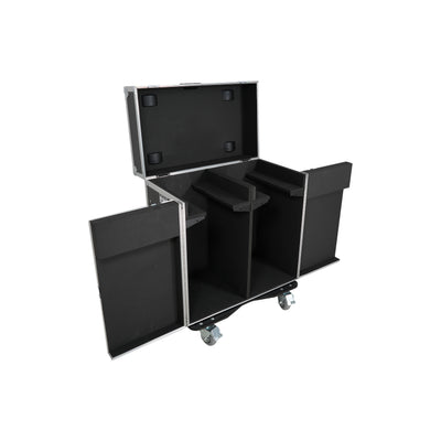 ProX ATA Flight Style Road Case for 2 Large Moving Head Lighting Fixtures with 4x 4 inch Casters