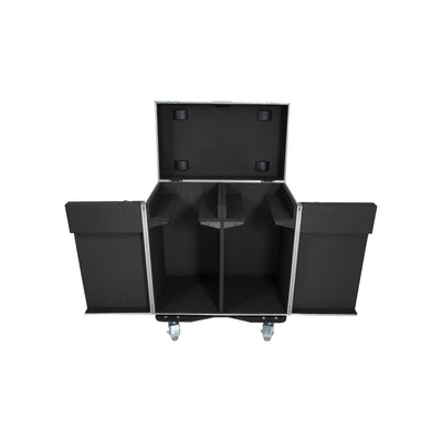ProX ATA Flight Style Road Case for 2 Large Moving Head Lighting Fixtures with 4x 4 inch Casters
