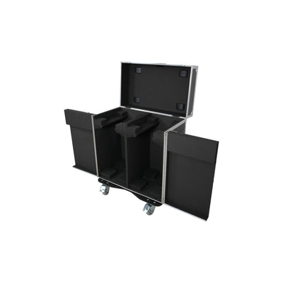 ProX ATA Flight Style Road Case for 2 Large Moving Head Lighting Fixtures with 4x 4 inch Casters