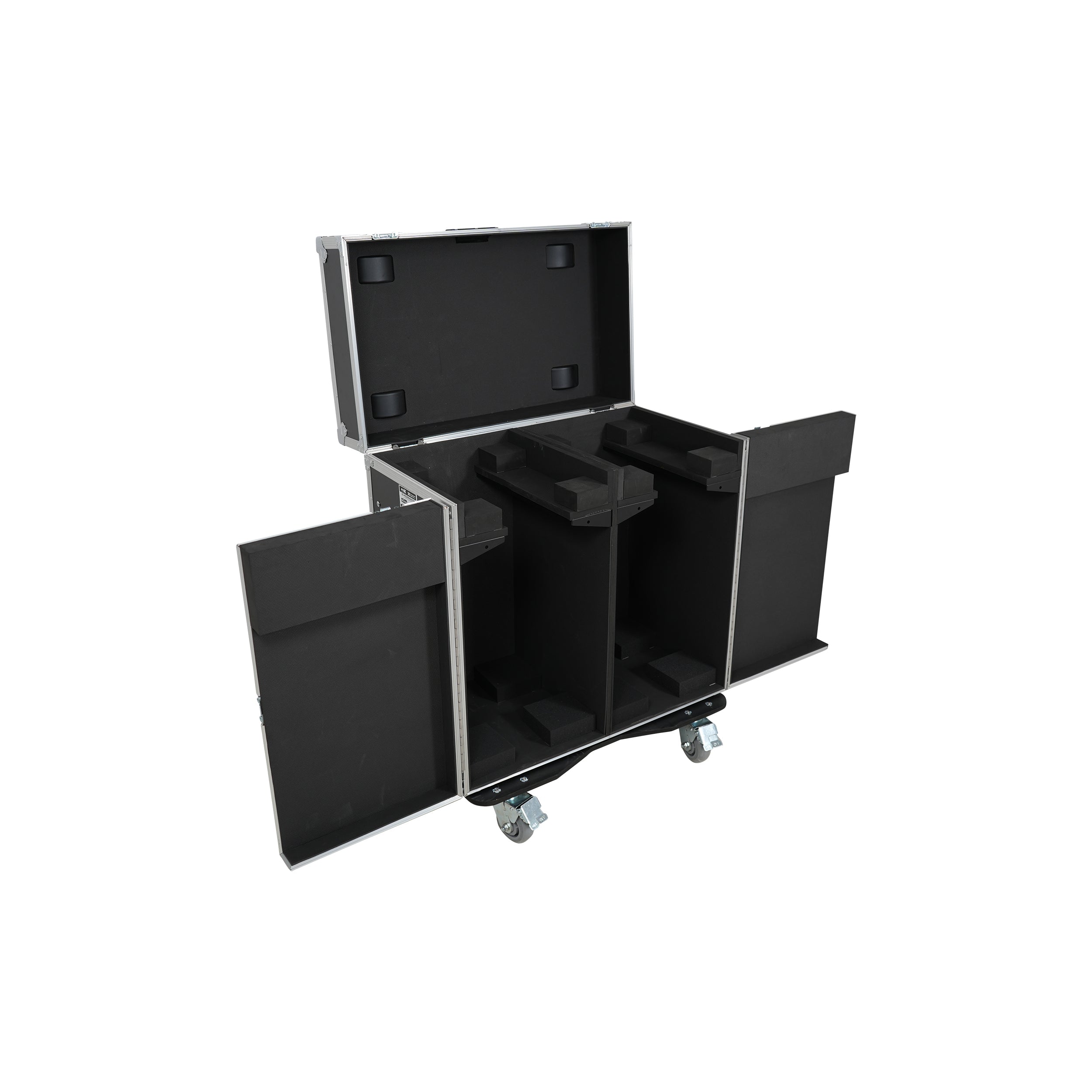 ProX ATA Flight Style Road Case for 2 Large Moving Head Lighting Fixtures with 4x 4 inch Casters