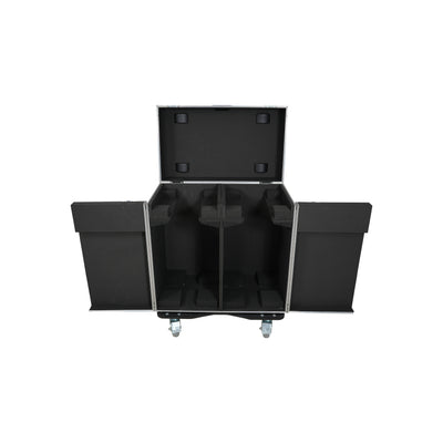 ProX ATA Flight Style Road Case for 2 Large Moving Head Lighting Fixtures with 4x 4 inch Casters
