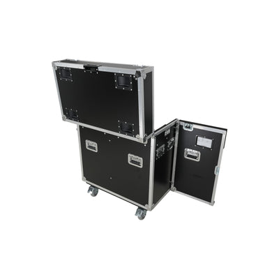 ProX ATA Flight Style Road Case for 2 Large Moving Head Lighting Fixtures with 4x 4 inch Casters