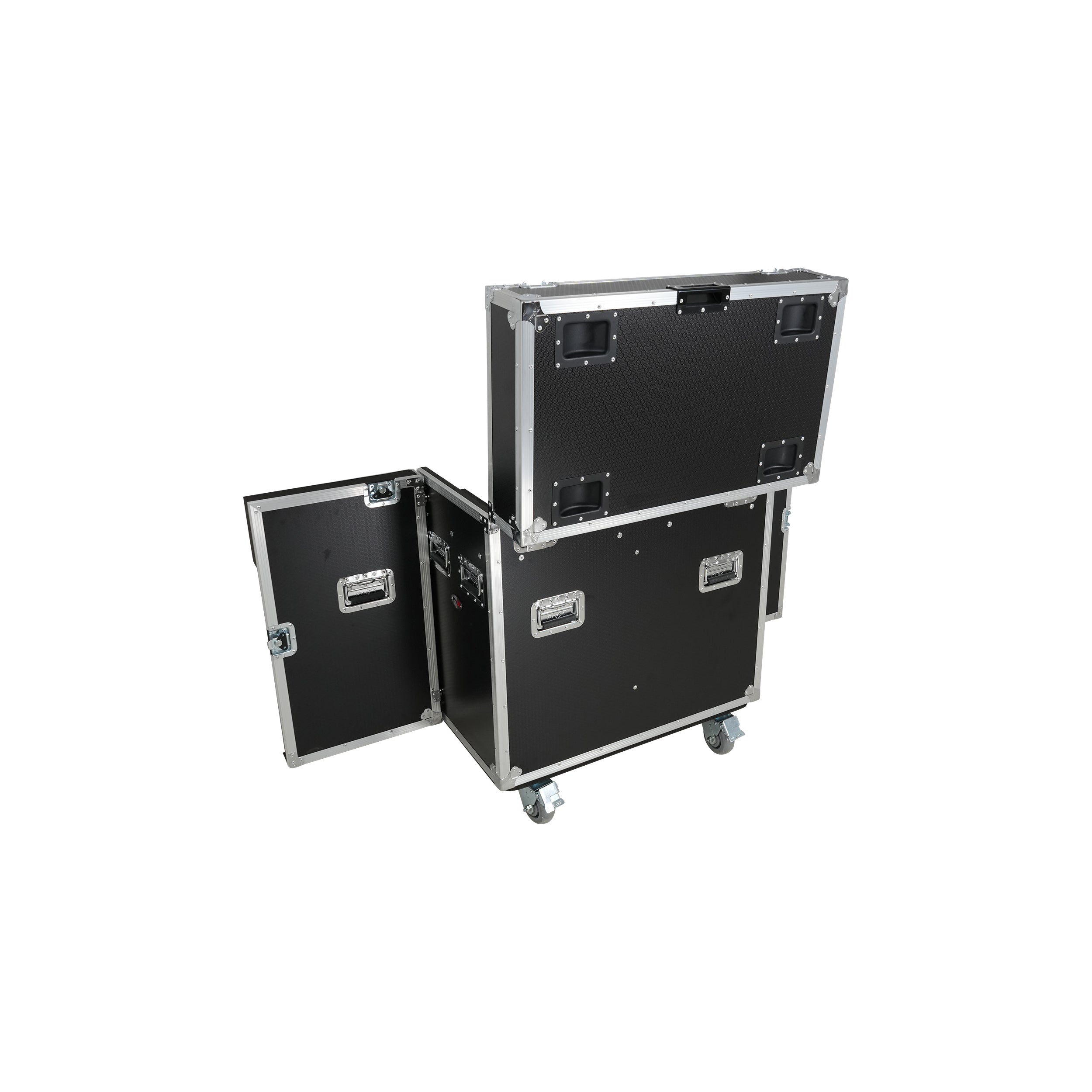 ProX ATA Flight Style Road Case for 2 Large Moving Head Lighting Fixtures with 4x 4 inch Casters