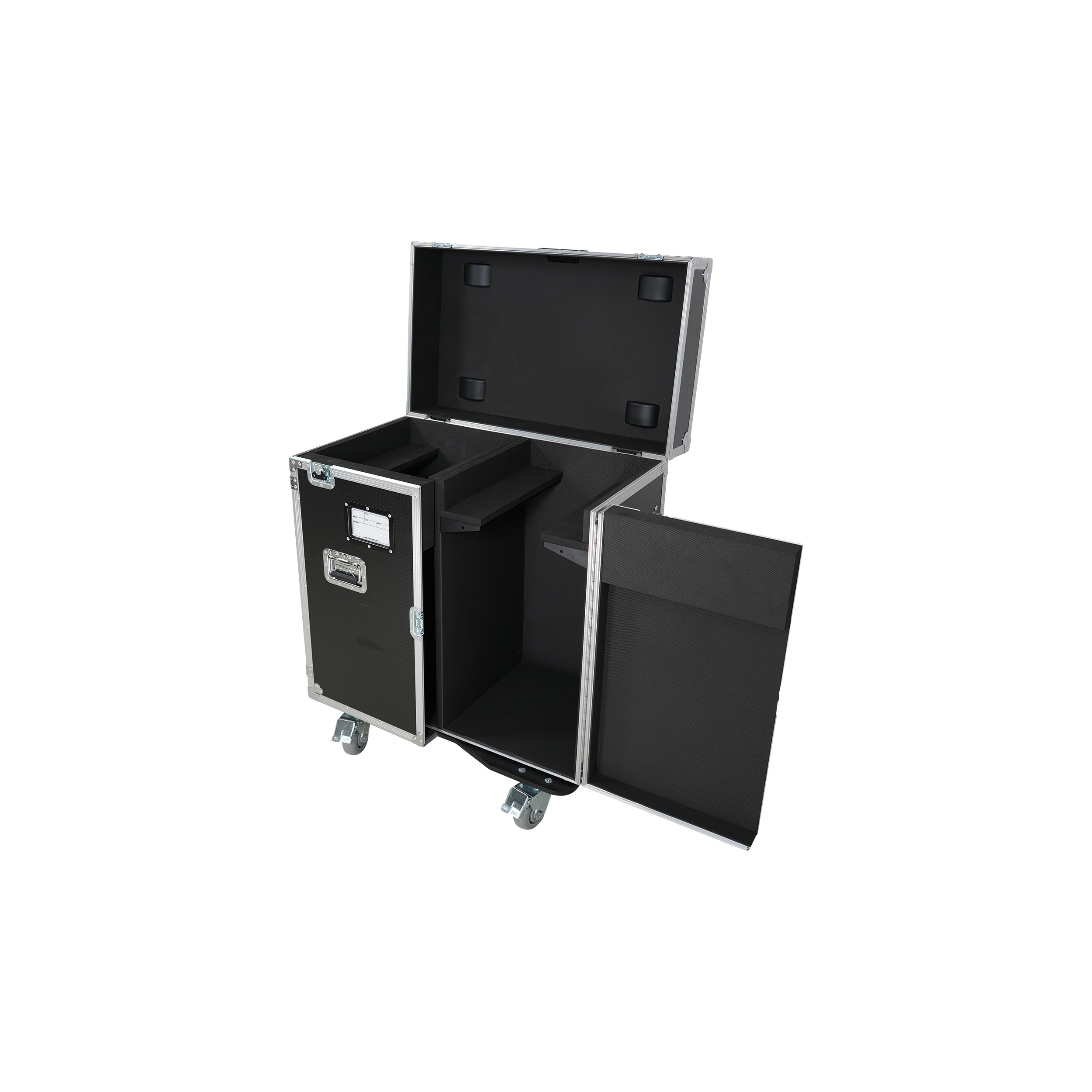 ProX ATA Flight Style Road Case for 2 Large Moving Head Lighting Fixtures with 4x 4 inch Casters