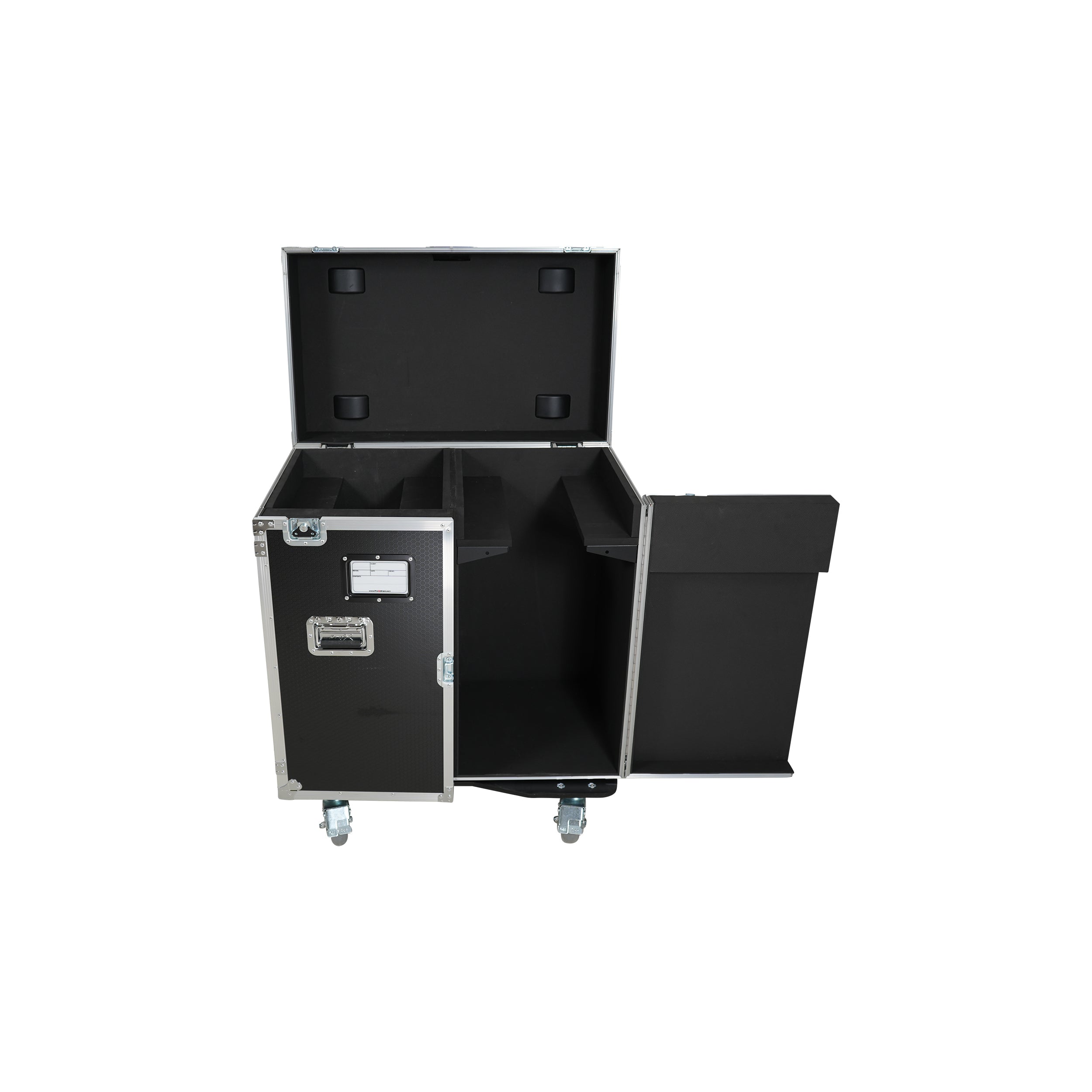 ProX ATA Flight Style Road Case for 2 Large Moving Head Lighting Fixtures with 4x 4 inch Casters