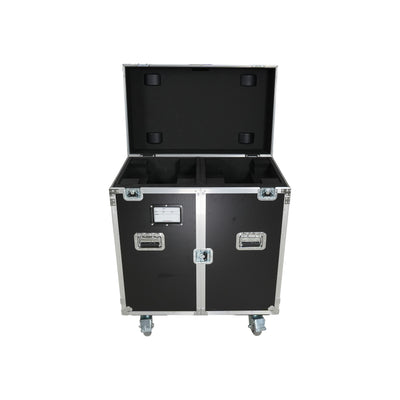 ProX ATA Flight Style Road Case for 2 Large Moving Head Lighting Fixtures with 4x 4 inch Casters