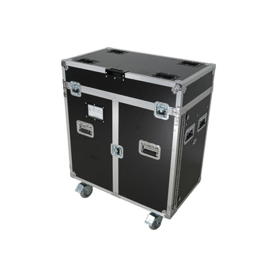 ProX ATA Flight Style Road Case for 2 Large Moving Head Lighting Fixtures with 4x 4 inch Casters