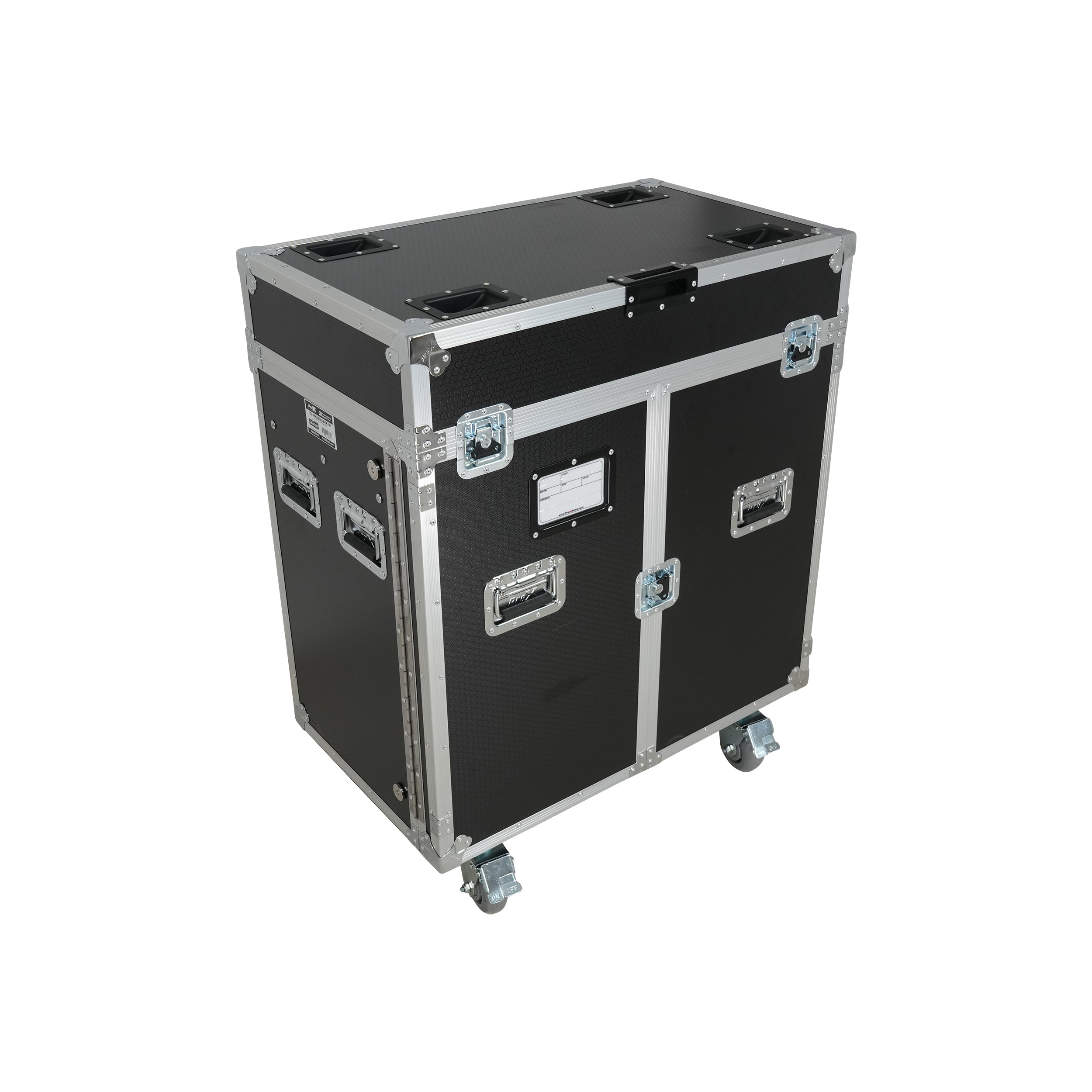 ProX ATA Flight Style Road Case for 2 Large Moving Head Lighting Fixtures with 4x 4 inch Casters