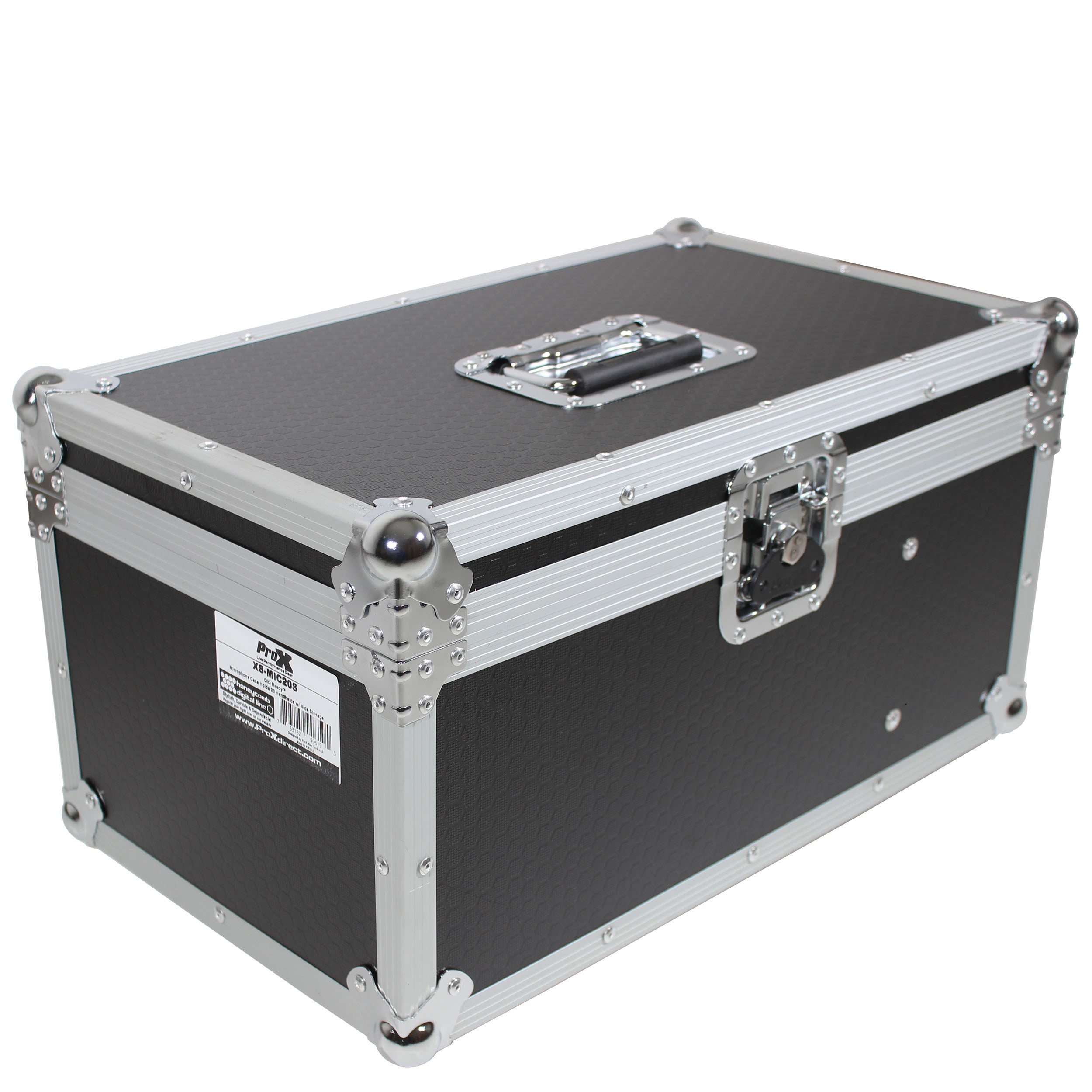 ProX ATA Flight Case for (20) Wireless Wired Microphones with Additional Storage
