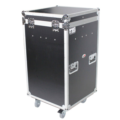 ProX Microphone Stand Case Holds up to 25 Units W-Casters