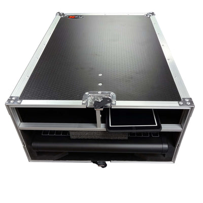 ProX ATA Digital Audio Mixer Flight Case for Midas M32R Console with Doghouse Compartment and Caster Wheels