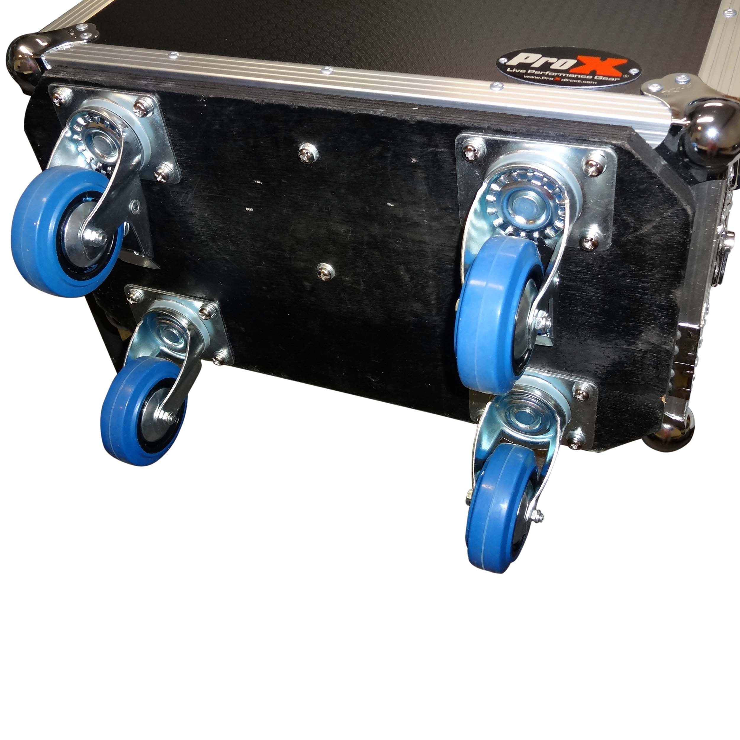 ProX ATA Digital Audio Mixer Flight Case for Midas M32R Console with Doghouse Compartment and Caster Wheels