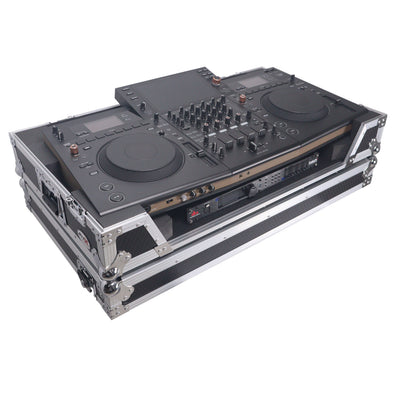 ProX ATA Flight Style Road Case For Pioneer Opus Quad DJ Controller with 1U Rack Space and Wheels