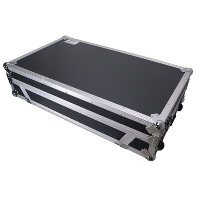 ProX ATA Flight Style Road Case For Pioneer Opus Quad DJ Controller with 1U Rack Space and Wheels
