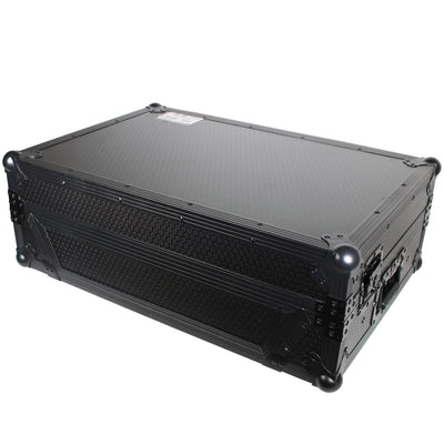 ProX ATA Flight Case For Denon PRIME 2 DJ Controller with Laptop Shelf 1U Rack Space - Black
