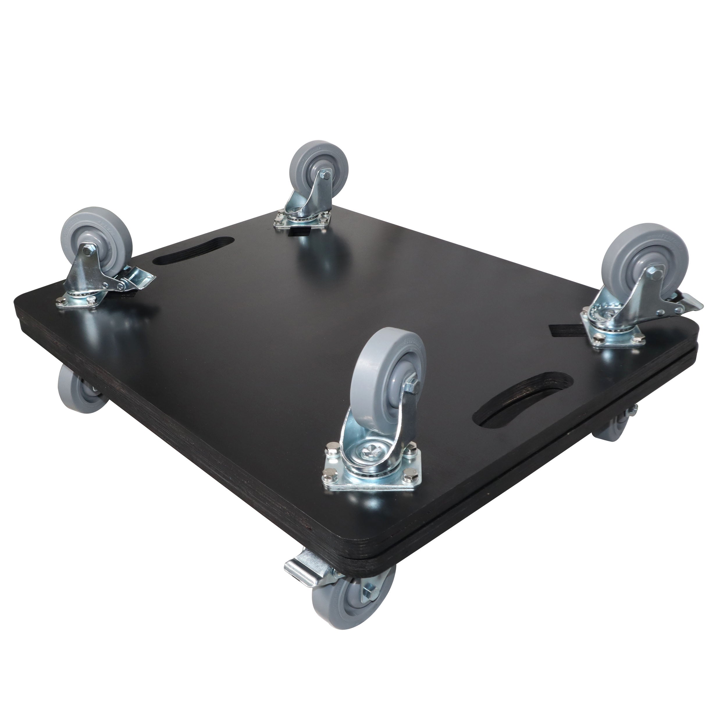 ProX Set of 2 Caster Boards with 4" Industrial Grade Caster Wheels for Cases Truss Block Speakers Heavy Equipment