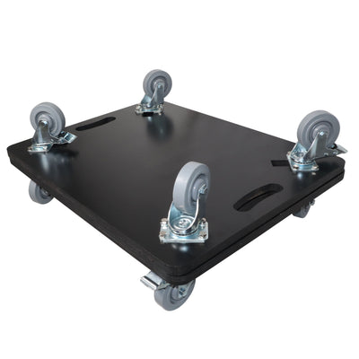 ProX Set of 2 Caster Boards with 4" Industrial Grade Caster Wheels for Cases Truss Block Speakers Heavy Equipment