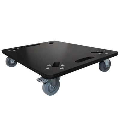 ProX Set of 2 Caster Boards with 4" Industrial Grade Caster Wheels for Cases Truss Block Speakers Heavy Equipment
