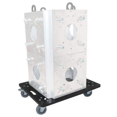 ProX Set of 2 Caster Boards with 4" Industrial Grade Caster Wheels for Cases Truss Block Speakers Heavy Equipment