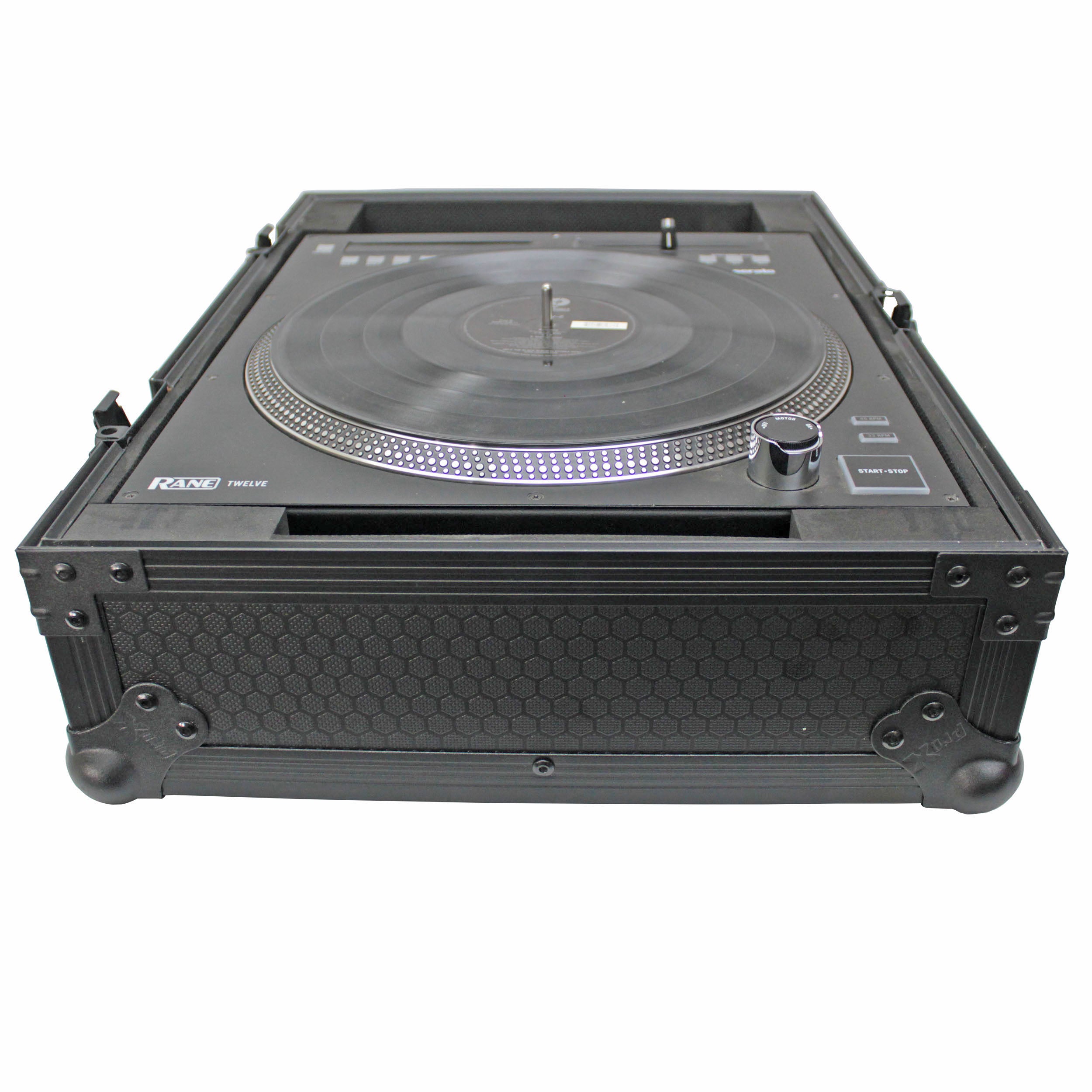 ProX Flight Case for Rane 12 Motorized DJ Control System | Black on Black