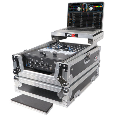 ProX 11" DJ Mixer Road Case W/Laptop Shelf for Rane Seventy-Two 72 and Rane Seventy