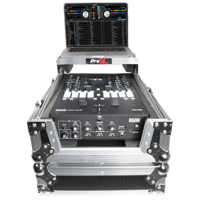 ProX 11" DJ Mixer Road Case W/Laptop Shelf for Rane Seventy-Two 72 and Rane Seventy
