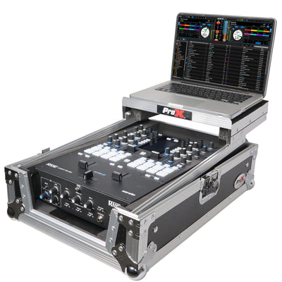 ProX 11" DJ Mixer Road Case W/Laptop Shelf for Rane Seventy-Two 72 and Rane Seventy