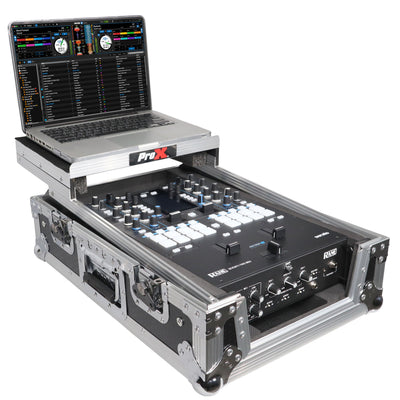 ProX 11" DJ Mixer Road Case W/Laptop Shelf for Rane Seventy-Two 72 and Rane Seventy