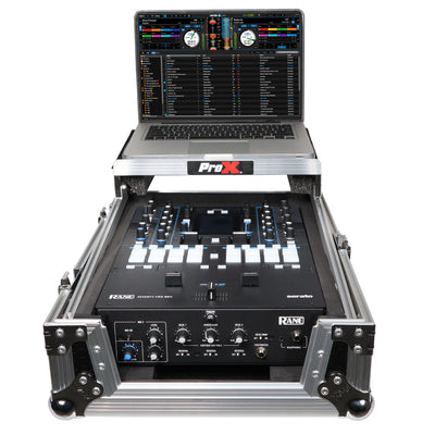 ProX 11" DJ Mixer Road Case W/Laptop Shelf for Rane Seventy-Two 72 and Rane Seventy
