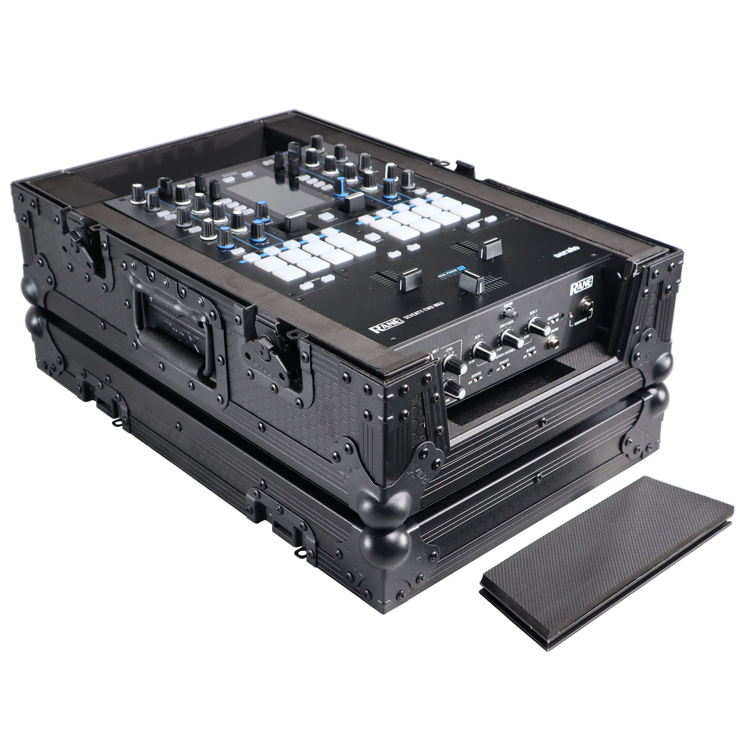 ProX Flight Case for Rane Seventy-Two 72 and Rane Seventy DJ Mixer | Black on Black
