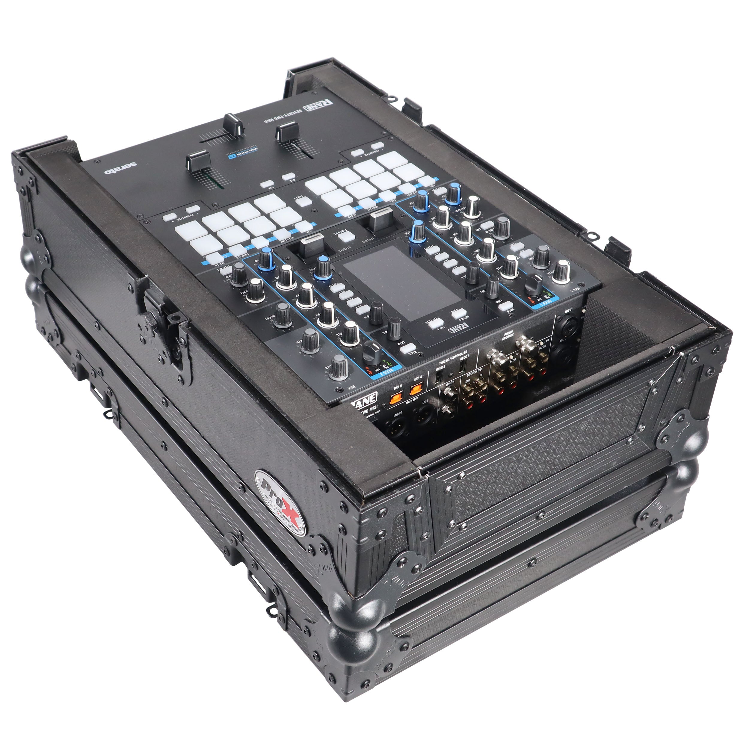 ProX Flight Case for Rane Seventy-Two 72 and Rane Seventy DJ Mixer | Black on Black