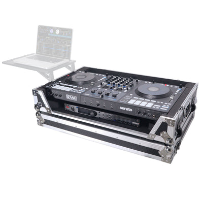 ProX ATA Flight Style Road Case For RANE Four or RANE Performer DJ Controller with 1U Rack Space and Wheels