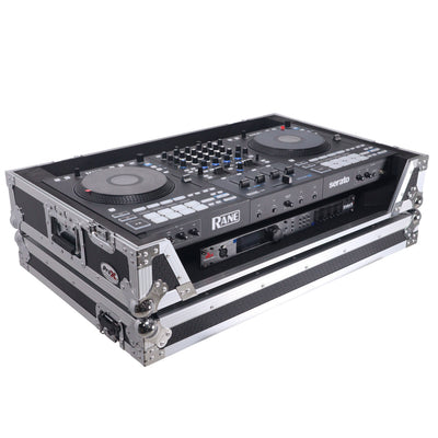 ProX ATA Flight Style Road Case For RANE Four or RANE Performer DJ Controller with 1U Rack Space and Wheels