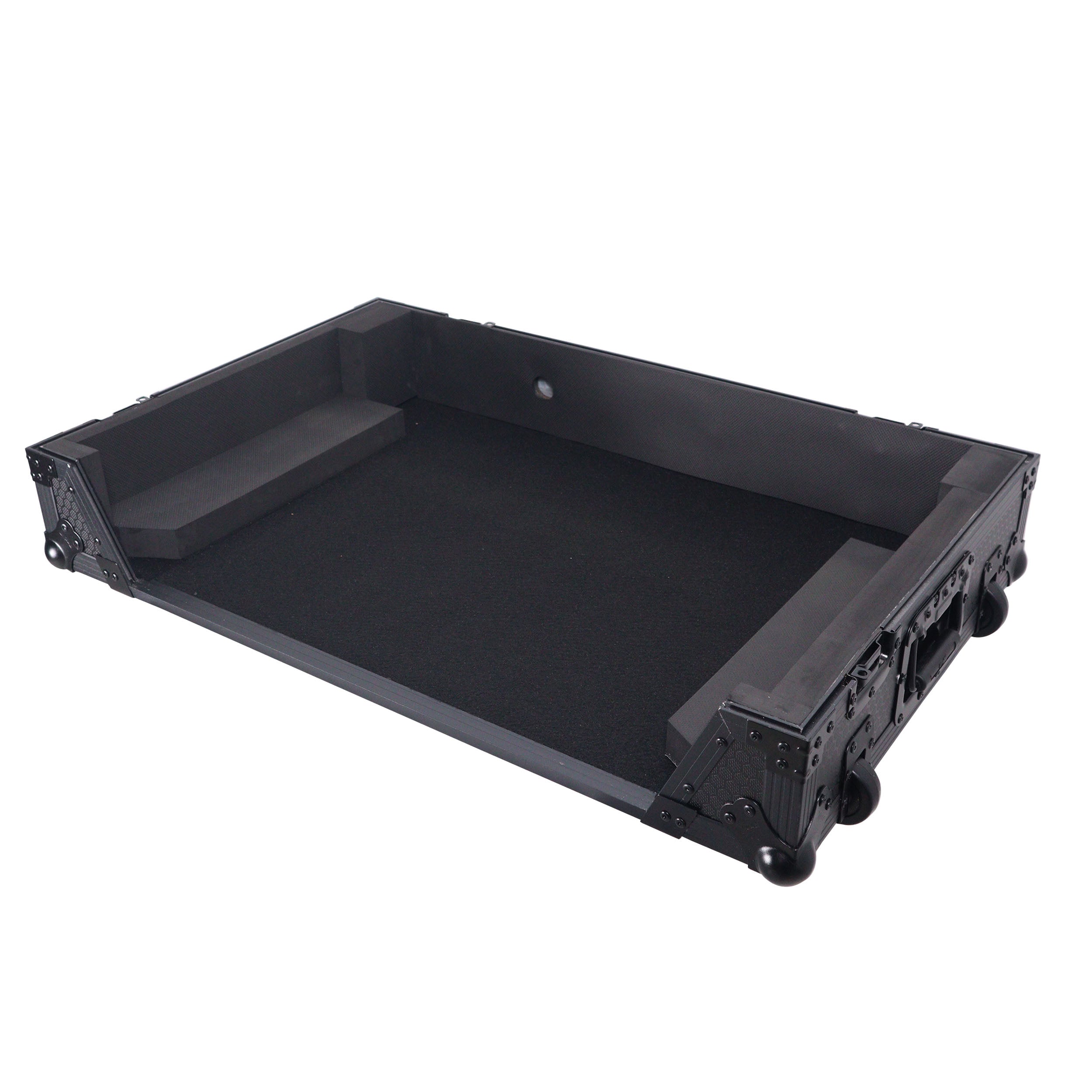 ProX ATA Flight Style Road Case For RANE Four or RANE Performer DJ Controller with 1U Rack Space and Wheels - Black Finish