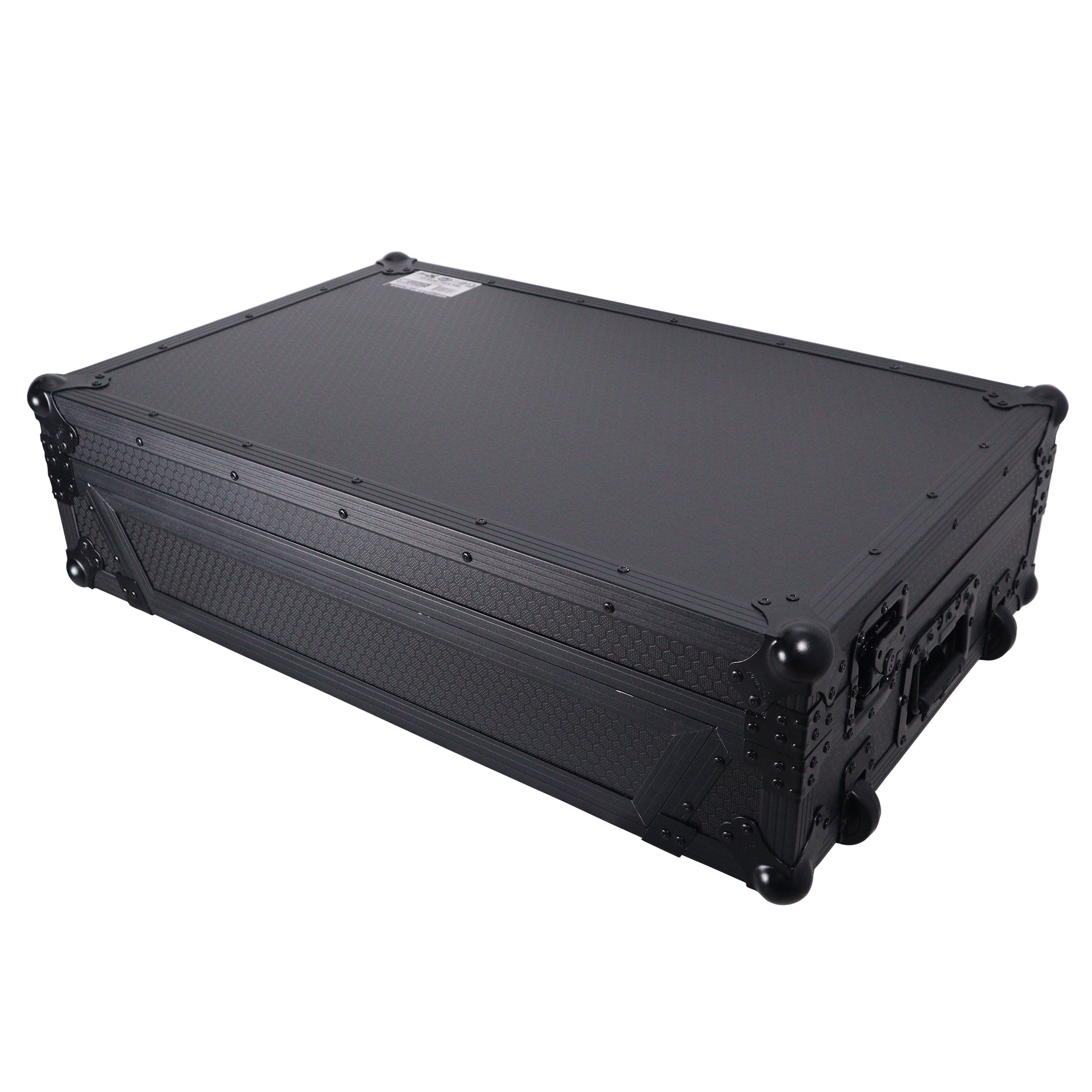 ProX ATA Flight Style Road Case For RANE Four or RANE Performer DJ Controller with 1U Rack Space and Wheels - Black Finish