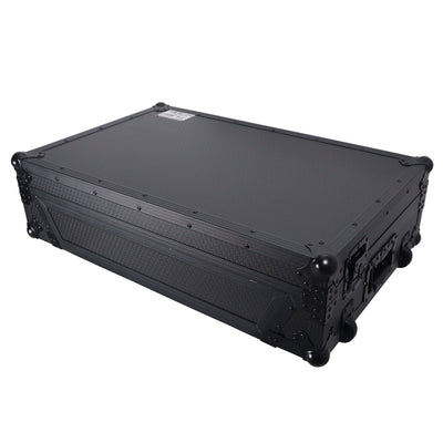 ProX ATA Flight Style Road Case For RANE Four or RANE Performer DJ Controller with 1U Rack Space and Wheels - Black Finish