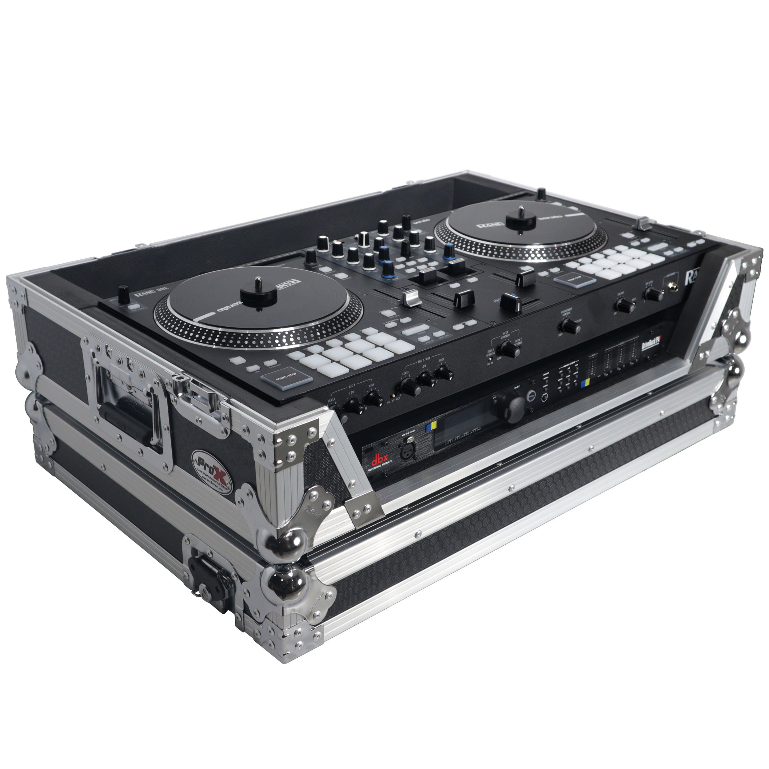 ProX Flight Case For RANE ONE DJ Controller with 1U Rack and Wheels