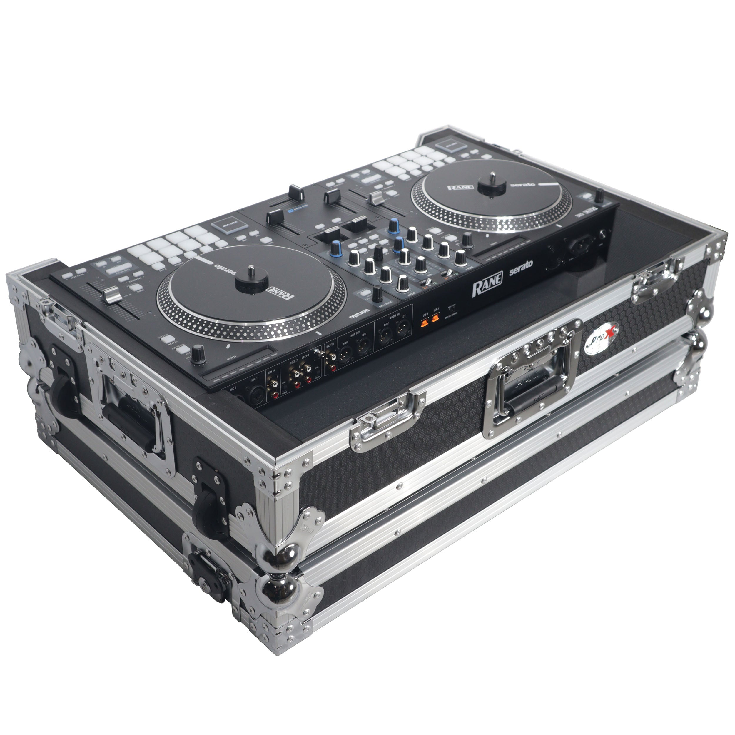 ProX Flight Case For RANE ONE DJ Controller with 1U Rack and Wheels