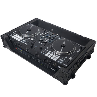 ProX Flight Case For RANE ONE DJ Controller with 1U Rack and Wheels - Black Finish