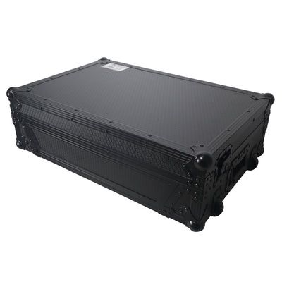 ProX Flight Case For RANE ONE DJ Controller with 1U Rack and Wheels - Black Finish