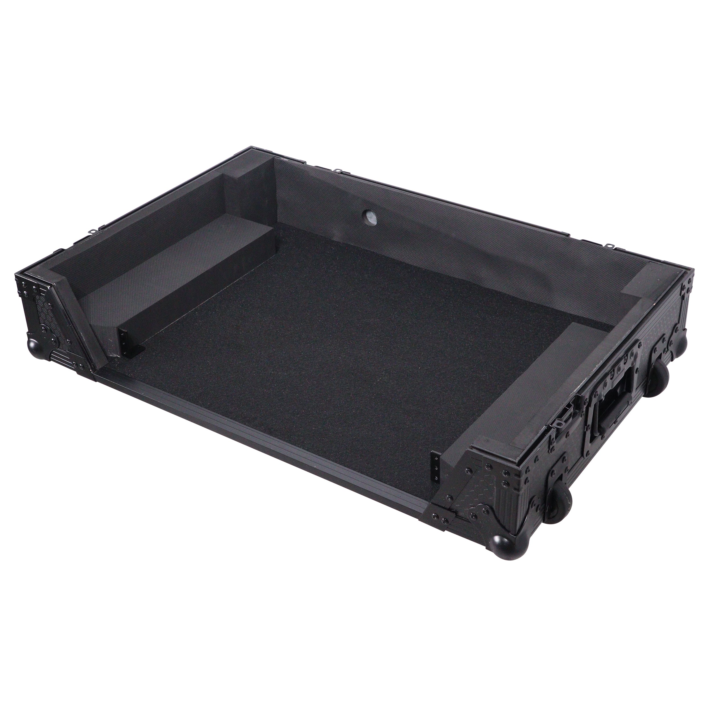 ProX Flight Case For RANE SYSTEM ONE Dj Controller Wheels Black on Black 1U