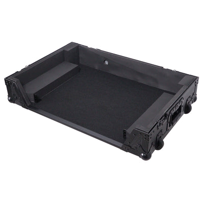 ProX Flight Case For RANE SYSTEM ONE Dj Controller Wheels Black on Black 1U