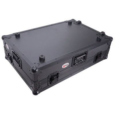 ProX Flight Case For RANE SYSTEM ONE Dj Controller Wheels Black on Black 1U
