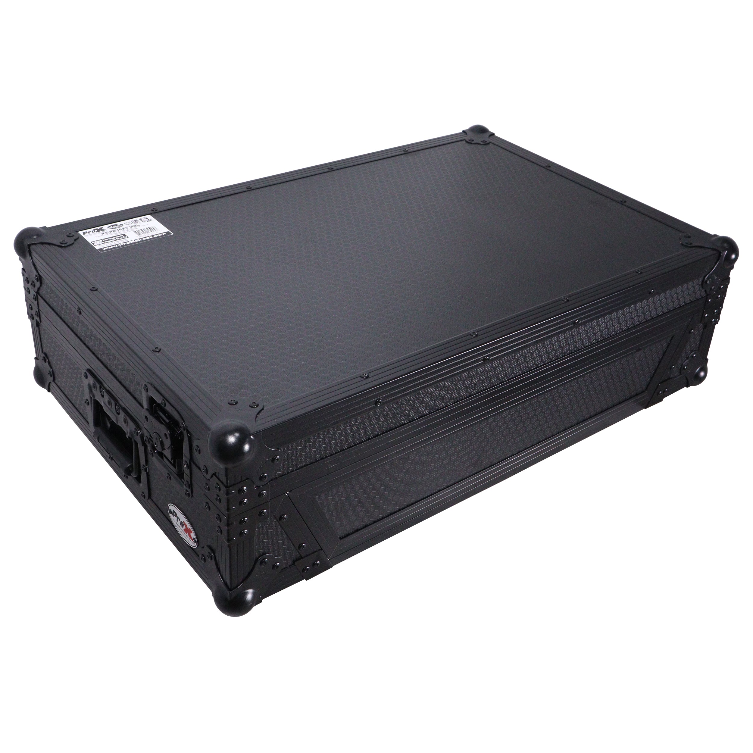 ProX Flight Case For RANE SYSTEM ONE Dj Controller Wheels Black on Black 1U