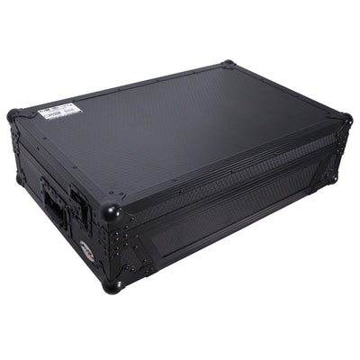 ProX Flight Case For RANE SYSTEM ONE Dj Controller Wheels Black on Black 1U