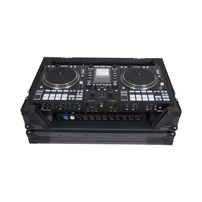 ProX Flight Case For RANE SYSTEM ONE Dj Controller Wheels Black on Black 1U